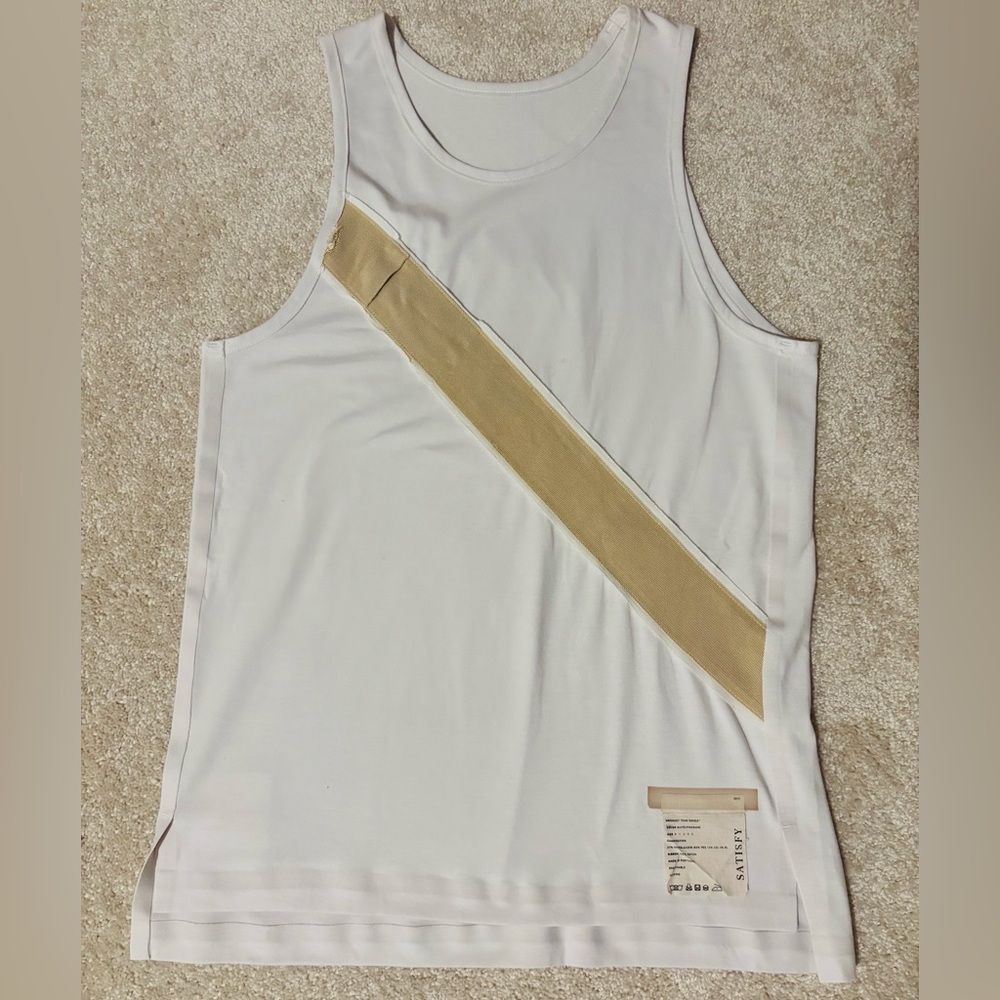 Satisfy Team Singlet REF2274 - White/Sand - Size0 (XS)